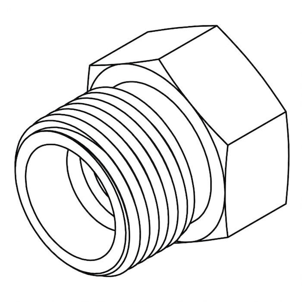 Tompkins Hydraulic Fitting-Metric CompressionL35(45X2.0) TUBE PLUG MC6003-L35 - main